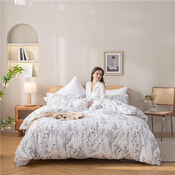 3pcs Comforter Set Queen or Full Soft Microfiber Bedding w 2 Pillow Cases - Picture 4 of 6